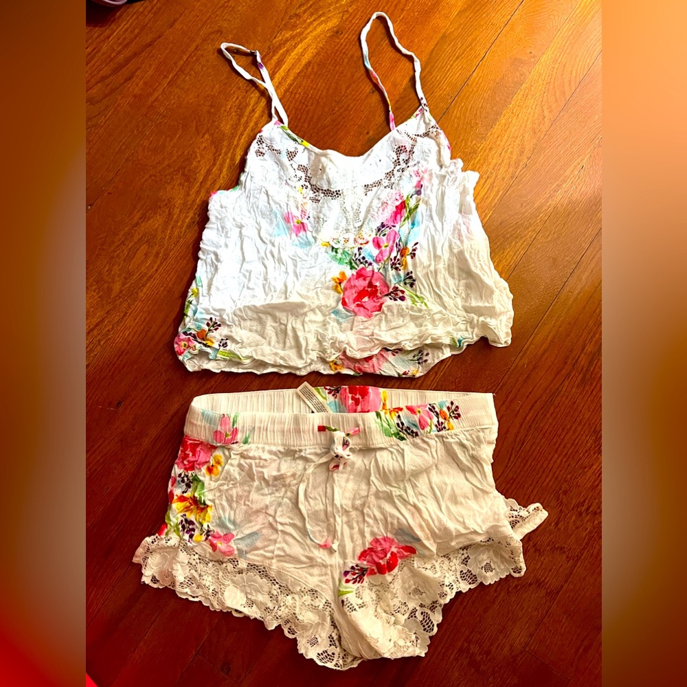 In Bloom by Jonquil 2 piece floral lingerie set